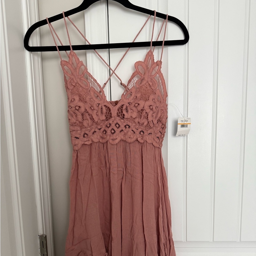 Free People Adella Slip Rose - Picture 4 of 6